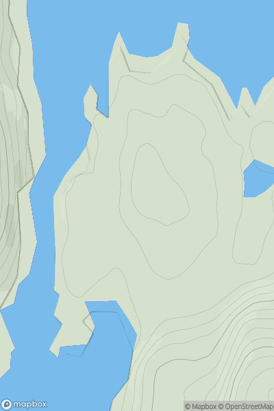 Thumbnail image for Airigh Ard [Lewis and Nearby Islands] showing contour plot for surrounding peak